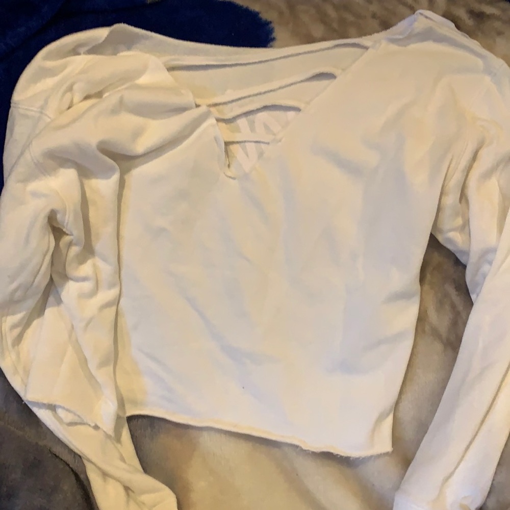 Long sleeve cropped Shirt pink Victoria’s Secret